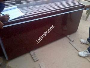 Plan de travail en granit rouge impérial, surface polie naturelle, cuisine, salle de bain, élégant, stylé, durable, finition en pierre moderne - Product Image 4