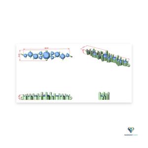 3.03 CT Yellow <b>Gold</b> Round Lab Grown Diamond Graduated Bracelet in 18K <b>Solid</b> <b>Gold</b> - Product Image 5