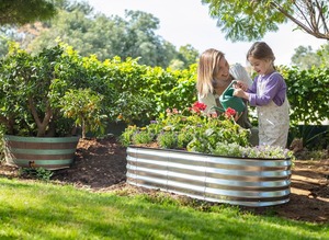 Jardinière surélevée en fer galvanisé, style ferme, pour extérieur - Product Image 3
