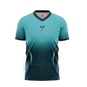 Anti-UV-druck Stil einfaches Design Großhandel Sublimation Euro 2024 Uniformen Fußballbekleidung Sport Fußballtrikot Made in Vietnam