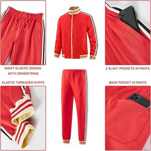 New Fashion <b>Top</b> Quality Material Casual Wear Tracksuit For Men Breathable Customizable Tracksuit With <b>Low</b> MOQ - Product Image 5