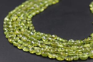 Natural <b>Peridot</b> Smooth Oval Shape Beads 6x8mm 14 Inches <b>Peridot</b> Smooth Beads for Jewellery Making - Product Image 5