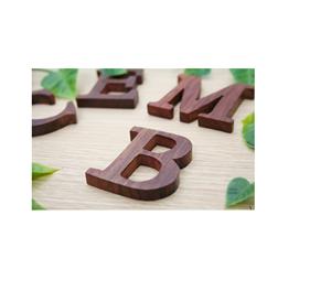 Lettres de l'alphabet en bois décoratives pour la décoration de la chambre des enfants, panneau de nom personnalisé, œuvre d'art créative sur le thème de la crèche - Product Image 1