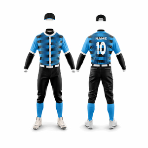 Conjunto de Pantalones Grises con Ribete Blanco y Camiseta de Béisbol Negra Personalizada Unisex, Transpirable, Absorbente de Humedad, Ecológico, de Manga Corta para Invierno - Product Image 5