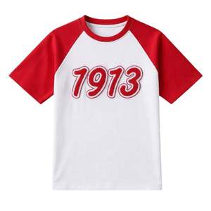 Maglietta Raglan Premium in Ciniglia Delta Sigma Theta 1913 per Donne, Vestibilità Comoda, Alta Qualità, Abbigliamento Casual per Confraternite Greche - Product Image 4