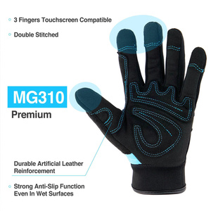 Gants mécaniques en cuir synthétique de qualité supérieure Amara, résistants à la chaleur, protection des mains, vente en gros, logo personnalisé - Product Image 3