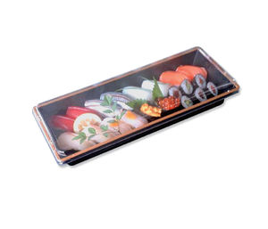 Plato Rectangular de Melamina Negra de 8 Pulgadas, Diseño Minimalista, Ecológico, para Regalos Empresariales, Venta al Por Mayor - Product Image 2