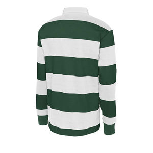 Breathable Rugby <b>Polo</b> <b>Shirt</b> Custom Logo Men's Long Sleeve Cotton <b>Vintage</b> Style Manufacturer Men's Long Sleeve Striped <b>Polo</b> <b>Shirt</b> - Product Image 5