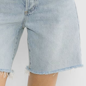 Shorts de Mezclilla para Mujer de Alto Rendimiento, Textura Suave, Estructura Transpirable, Diseño de Cinturilla Ajustable, Tela Ligera y Duradera - Product Image 5