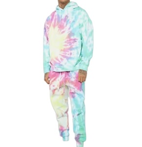 Jersey de manga larga para hombre gimnasio de talla grande liso Tie Dye chándal bordado ropa deportiva para correr impresión Digital Jogging - Product Image 4