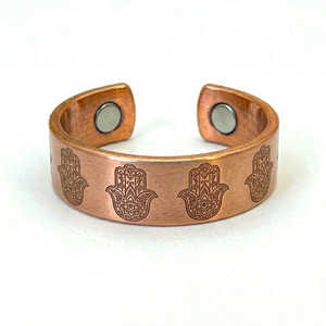 Bague Unisexe Ajustable Œil Turc Esotérique en Bio Aimant – Bijoux Dévotionnels en Gros - Product Image 6