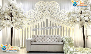 New Shagun Ceremony Stage Decor <b>Frames</b> Custom Buy Most Popular Easily Installation Foldable Golden Backdrop Panels Manufacturers - Product Image 5