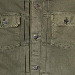 Latest Design <b>Men</b> <b>Denim</b> <b>Jacket</b> Custom Fit Olive Green Canvas Workwear Shirt Anti-UV Reversible Eco-Friendly <b>Men's</b> <b>Jacket</b> - Product Image 4