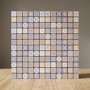 Moroccan Style Printed Tile 300x300mm Handmade 3D Glazed Indoor Outdoor Decor - Product Image 3