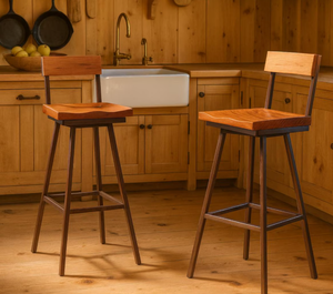 Silla de Bar de Madera de Teca Sólida, Artesanía de Calidad, Taburete de Cocina de Madera Natural, Sillón para el Hogar, Muebles para el Comedor - Product Image 5