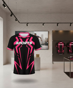 Vêtements - T-shirts en sublimation - Écologiques - Respirants - Séchage rapide - Vêtements d'été pour hommes - Manches courtes - Col rond - 100% polyester - Product Image 2