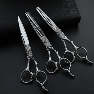 Ciseaux de barbier professionnels pour la coupe de cheveux, ciseaux à bords tranchants, ciseaux japonais en acier inoxydable, ciseaux à effiler - Product Image 5