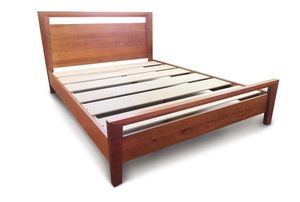 Contemporary <b>Framed</b> Solid Wood <b>Platform</b> <b>Bed</b> with Open Headboard | Premium Mango & Teak Wood King Size <b>Bed</b> - Product Image 5