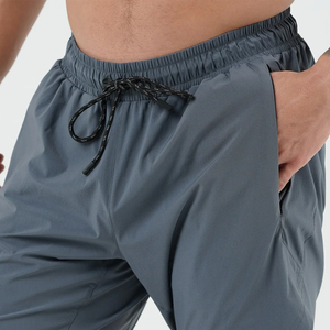 Pantalones Cortos Deportivos para Hombre, de Color Sólido, Secado Rápido, con Cordón Ajustable, Cintura Media, Estilo Casual, 100% Poliéster - Product Image 5