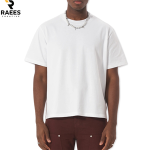 T-shirt pour homme grande taille, été, nouveau, 100% coton, blanc uni, t-shirt décontracté pour homme, col rond, manches courtes - Product Image 2
