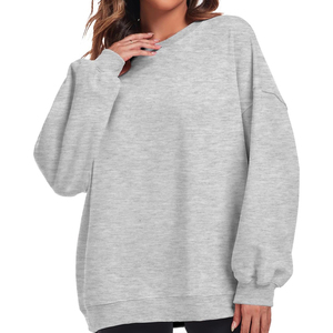 Casual Wear <b>Women's</b> Sweatshirt Pullover Plain 2024 Wholesale Custom OEM Design Crewneck <b>Women's</b> Clothing Breathable Sweatshirts - Product Image 5