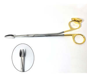 Tijeras Quirúrgicas Reutilizables Trepsat-Steven de 18 cm, de Acero Inoxidable TC Dorado, para Lifting Facial, con Puntas Serradas, Inserto Preciso - Product Image 2