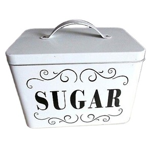 Factory Price Modern Rectangular Galvanized <b>Box</b> Tea Lid Hinge Empty Metal Heavy Sugar Tin <b>Box</b> - Product Image 1