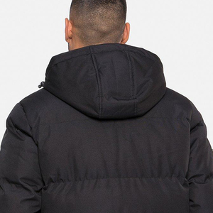 New Wholesale Custom Logo Adjustable Hooded With Zipper Puffer Men's Jacket Quilted Puffer Jacket Extreme <b>Warm</b> In Winter - Product Image 4