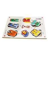 Tablero de Rompecabezas Montessori de Madera con Perillas para Aprender a Vestirse, Juguete Educativo para Niños con Piezas de Fácil Agarre para el Aprendizaje Temprano - Product Image 5