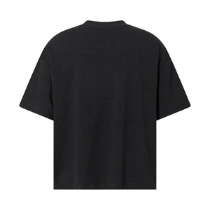 Camiseta de Algodón Negra para Hombre, Manga Corta, Cuello Redondo, Casual, Lisa, de Color Sólido, Tejido de Lona, Corte Regular, Marca ROLEIN SPORTS, Antiencogimiento - Product Image 2