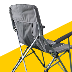 Chaise pliable moderne en acier inoxydable Mobilier de camping en métal durable pour jardins et parcs à l'extérieur - Product Image 2