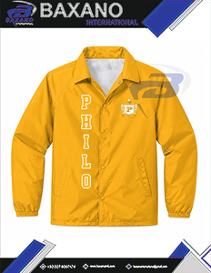 เสื้อกันฝนสำหรับผู้หญิง Philo Affiliates Sorority รุ่น Waterproof Line Coaches น้ำหนักเบา ผลิตจากไนลอน พร้อมโลโก้แบบกำหนดเอง - Product Image 4