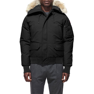 Veste d'hiver en duvet pour homme, poids lourd, avec capuche en fourrure amovible, imperméable, vente en gros - Product Image 1