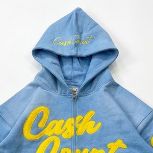 Novedades, Conjunto de Sudadera con Capucha y Pantalones Cortos Azules para Hombre con Logotipo Bordado Personalizado, Ropa Deportiva de 2 Piezas, Atuendo Informal para Chico - Product Image 6