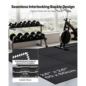 Set di 24 Tappetini Puzzle in Schiuma EVA ad Alta Densità 60 x 60 x 1 cm, Tappetini Morbidi Interconnessi in Gomma per Fitness e Palestra - Product Image 5