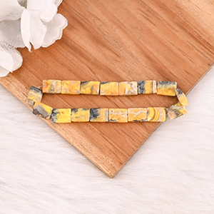 Natural Bumble Bee Jasper Gemstone <b>Stretch</b> <b>Bracelet</b> Handmade Beaded Jewelry for Women - Product Image 4