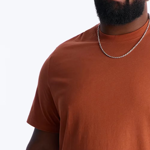 Men Rust Copper Oversized Fashion Tee For Men With Custom Front Logo Premium Relaxed Streetwear Casual <b>Half</b> <b>Sleeve</b> <b>T</b> <b>Shirt</b> - Product Image 5