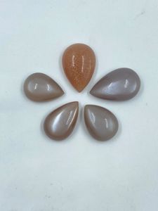 Natural Brown And Orange <b>Colour</b> Moonstone Top Quality Crystal Stone 24.19Carat 5Pcs High Quality For Jewelry Making - Product Image 1