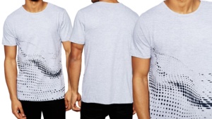 Haute qualité 100% coton biologique T-shirts pour hommes col rond poitrine imprimé Logo décontracté à manches courtes grande taille uni teint fait - Product Image 5