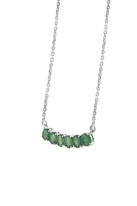 <b>Emerald</b> <b>Pendant</b> in 92.5 Sterling Silver KLSP-50614 - Product Image 2