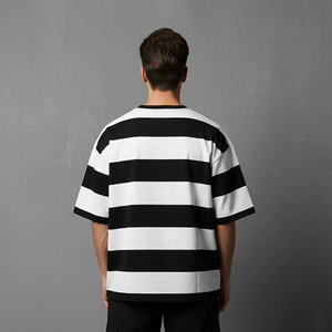 Camiseta de Cuello Redondo para Hombre, 100% Algodón, Corte Regular, Unisex, Impresión Personalizada por Transferencia Térmica Frontal, Venta al Por Mayor OEM - Product Image 2