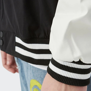 Blousons universitaires pour hommes, noir et blanc, 2026, service OEM ODM, qualité supérieure, dernier style, bon fournisseur avec impression de logo personnalisé, vêtements pour adultes - Product Image 5