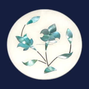 2025ใหม่ล่าสุดดีไซน์ลายดอกไม้สีชมพูและสีเขียวสำหรับแม่กระจกม็อบหินอ่อนทำจากหินอัญมณี - Product Image 2