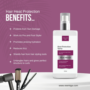 Spray protecteur thermique pour cheveux aux herbes biologiques avec formule concentrée, fini soyeux, lisse et brillant - Product Image 3