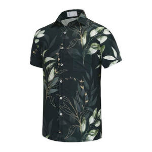 New Men Summer Seaside Beach Shirt Digital Print Vacation Casual Top Fashion <b>Button</b> up Short Sleeve Printed Mens Shirts - Product Image 5