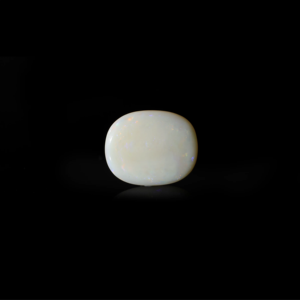 Natural White Opal Gemstone 5.48 Carat Certified Wholesale Raw 20mm - Product Image 1