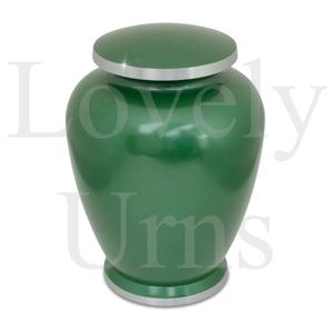 Urna funeraria de latón con incrustaciones de abulón, urna conmemorativa artesanal, recuerdo conmemorativo, decoración para el hogar. - Product Image 3