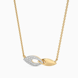 Luxury Pendant Necklace With Diamond Pave Setting Marquise Cut Eye Design Women's Everyday Wear <b>Box</b> <b>Chain</b> - Product Image 1