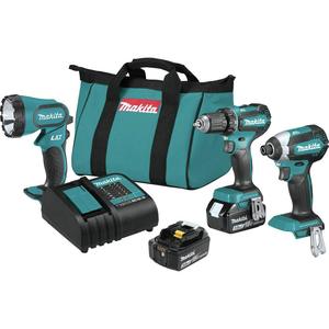 18V Brushless Cordless Power <b>Tool</b> Combo Kit 3 Piece Lithium Ion <b>Set</b> - Product Image 1