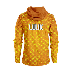 Chaqueta Cortavientos con Capucha para Hombre, Estilo Urbano, Cierre de Cremallera, Ecológica, Impermeable, Antibacteriana, Tejido PU, Personalizable - Product Image 2